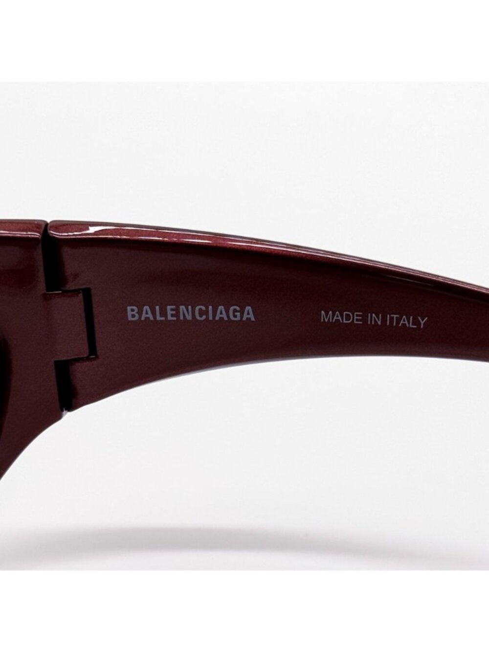 NEW BALENCIAGA BB0317S 002 SUNGLASSES BURGUNDY UNISEX EYEWEAR BALENCIAGA - Picture 8 of 9
